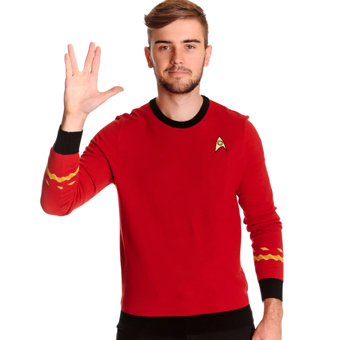 Star Trek - Scotty Uniform Strickpullover rot