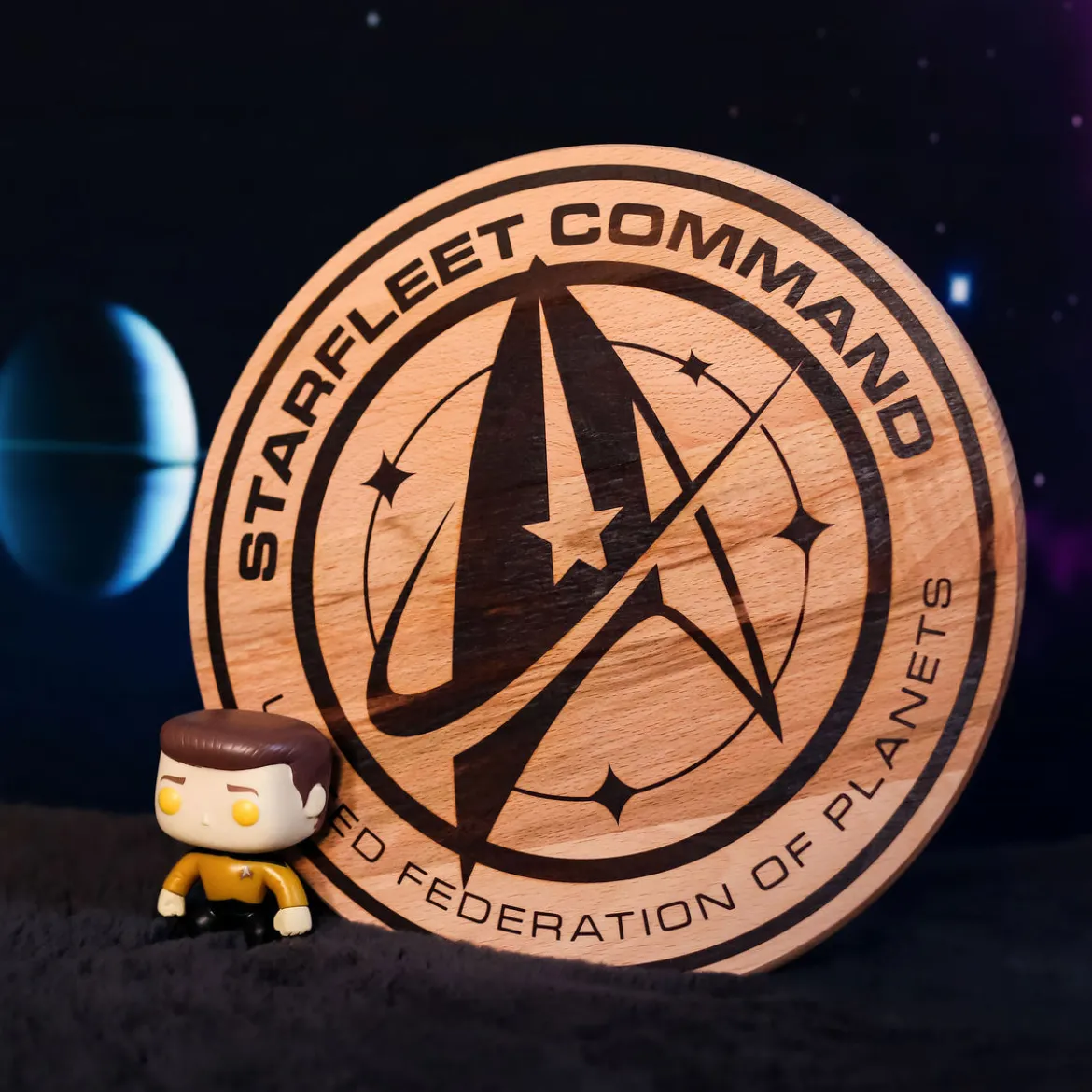 Star Trek - Starfleet Command Schneidebrett Buche