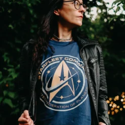 Star Trek - Starfleet Command T‑Shirt blau