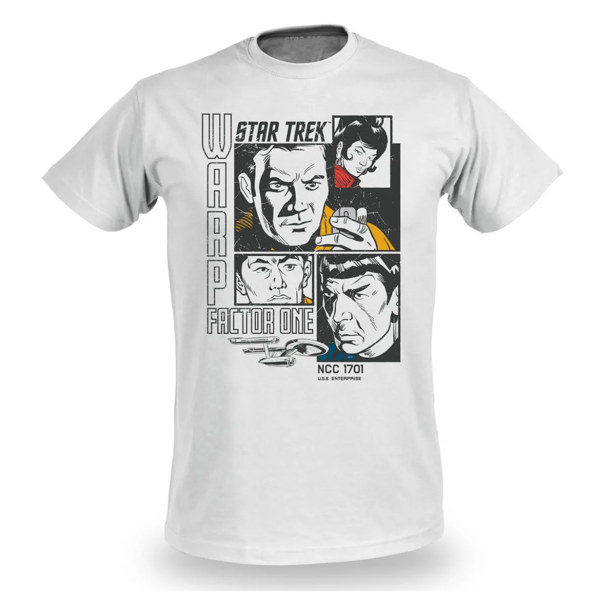 Star Trek - Warp 1 Retro T-Shirt weiß