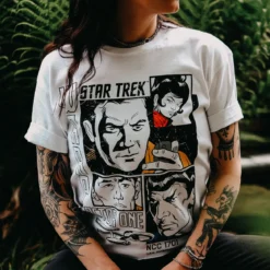 Star Trek - Warp 1 Retro T-Shirt weiß