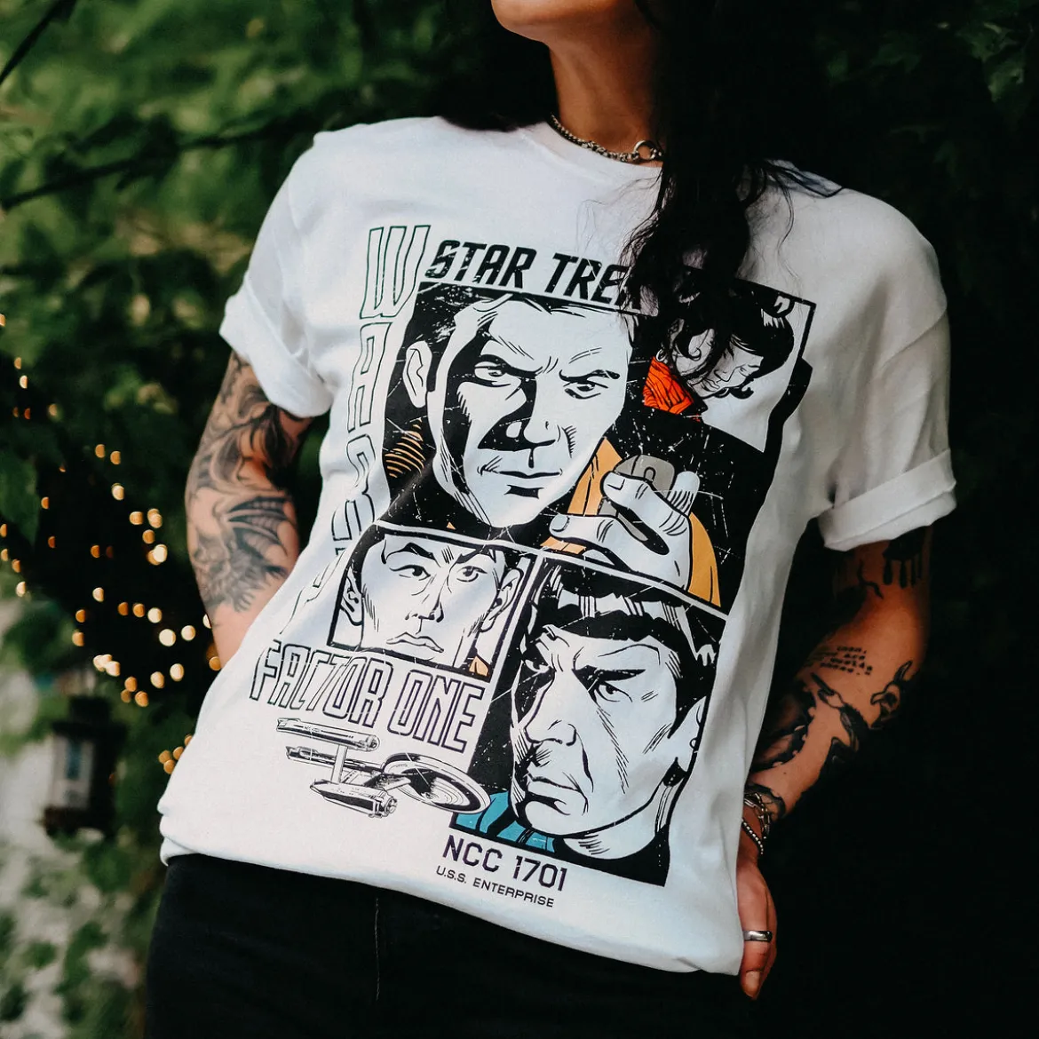 Star Trek - Warp 1 Retro T-Shirt weiß