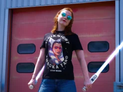 Star Wars - Ahsoka Tano Face T-Shirt schwarz