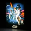 Star Wars - A New Hope Wandbild mit Licht
