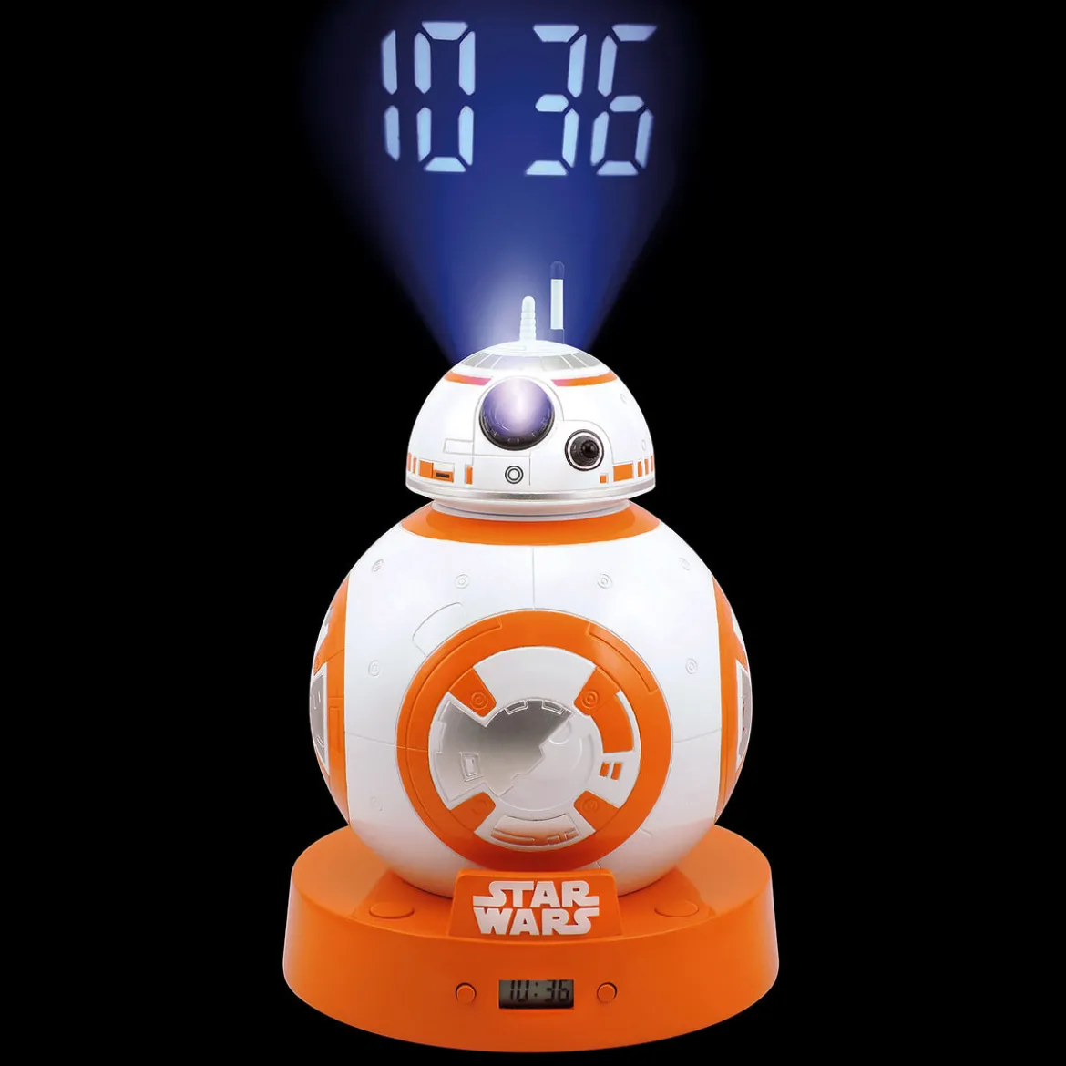 Star Wars - BB-8 Wecker mit Projektion und Sound
