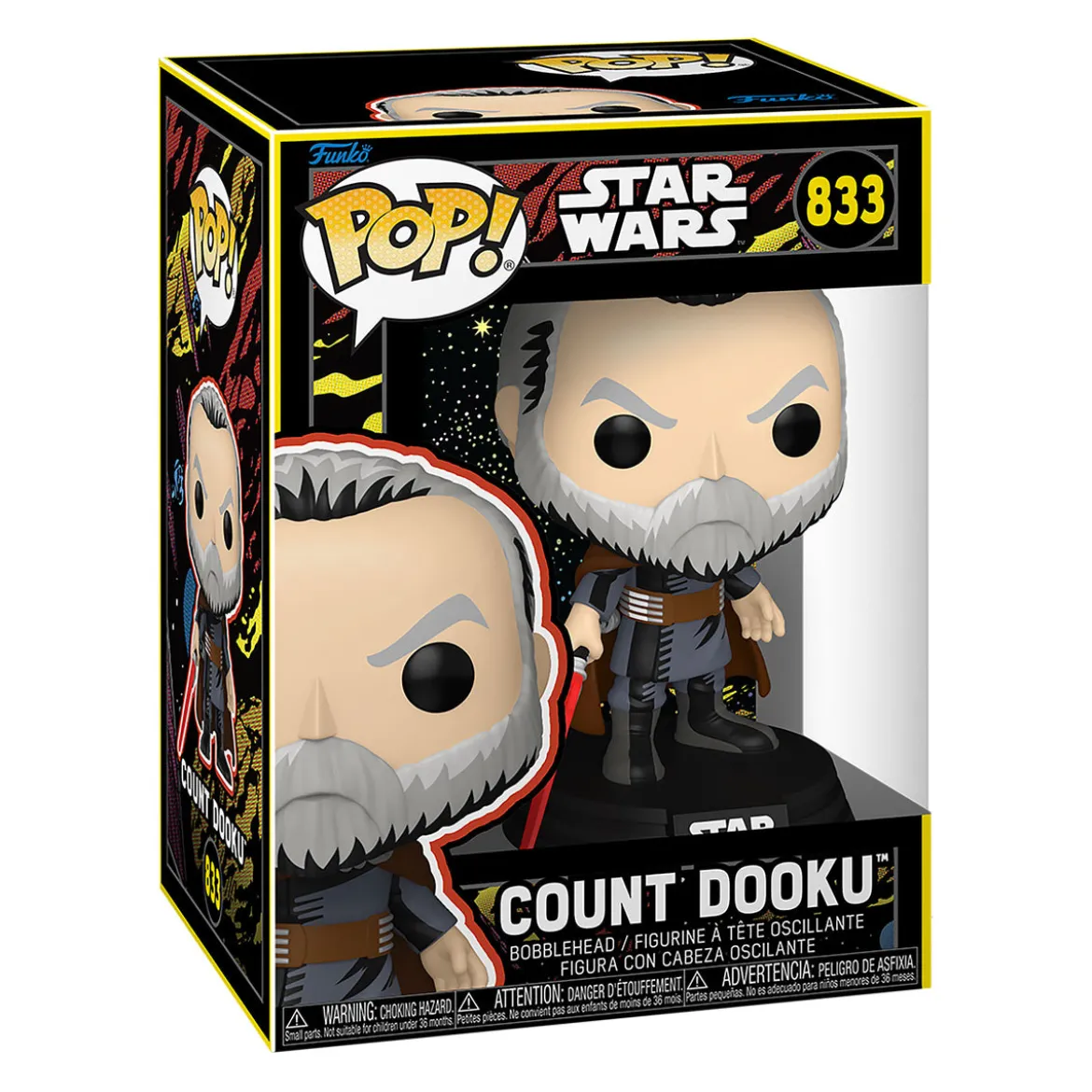 Star Wars - Count Dooku Retro Funko Pop Wackelkopf-Figur