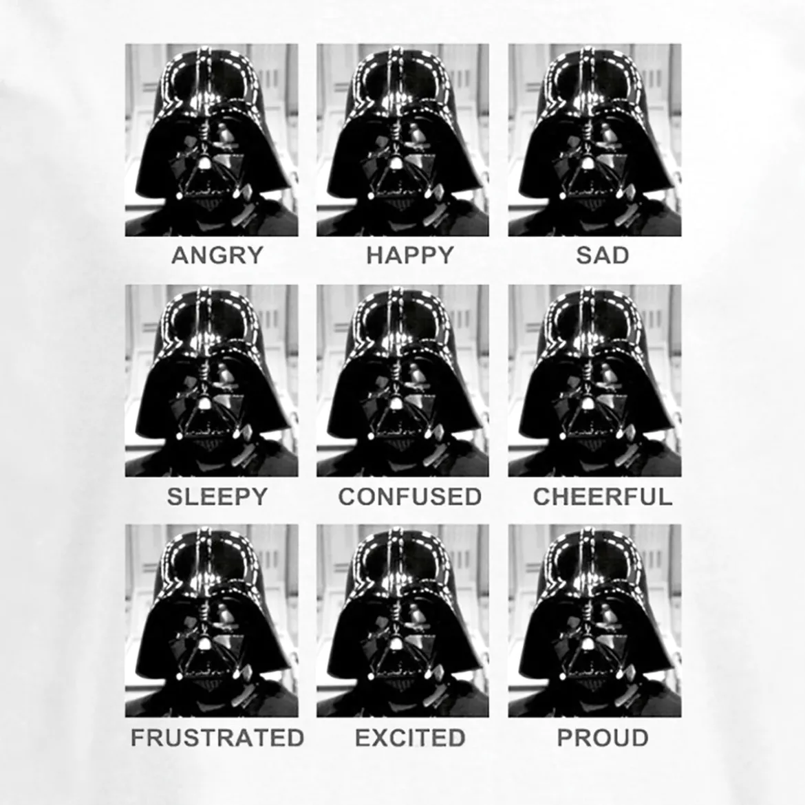 Star Wars - Darth Vader Multiface T-Shirt weiß