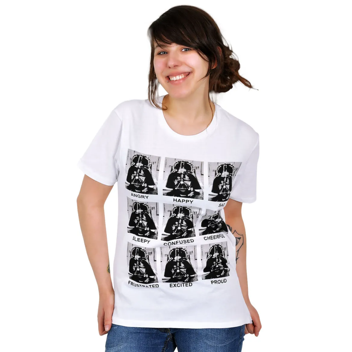Star Wars - Darth Vader Multiface T-Shirt weiß