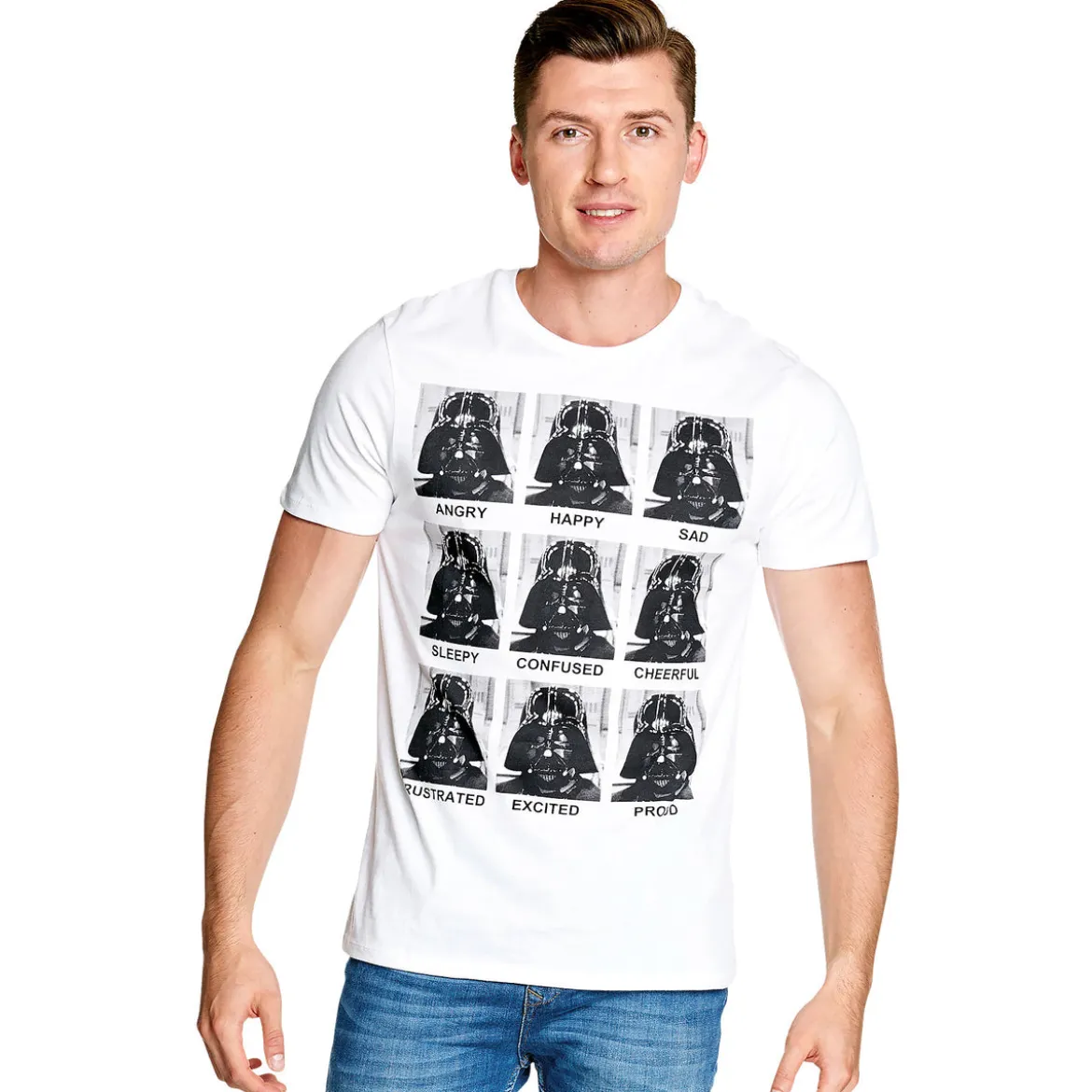 Star Wars - Darth Vader Multiface T-Shirt weiß