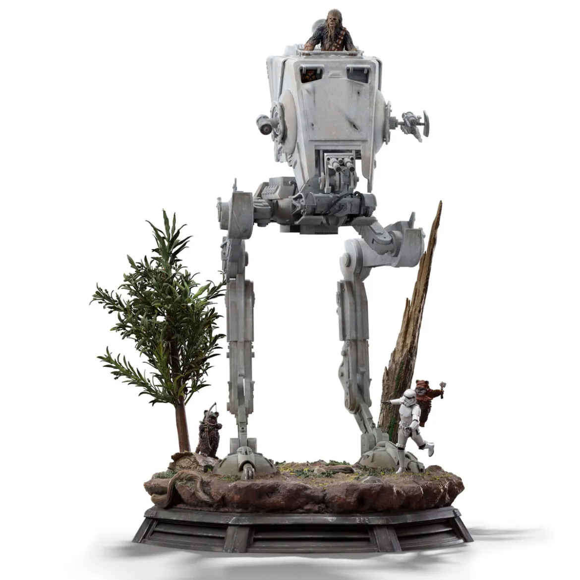 Star Wars Demi Art Scale Statue 1/20 AT-ST and Chewbacca 53