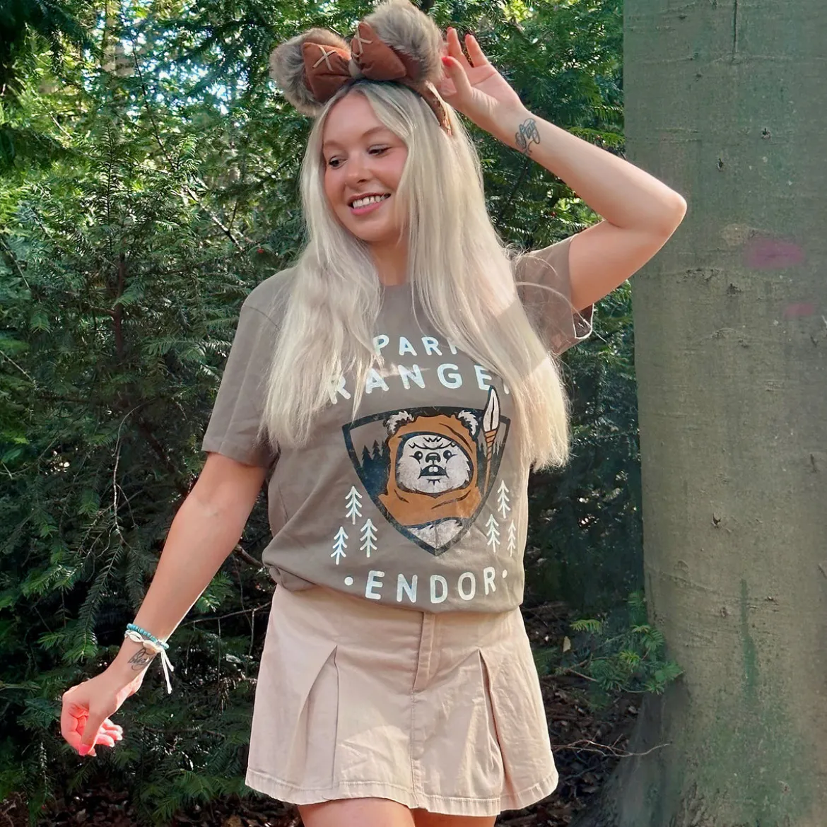 Star Wars - Ewok Park Ranger T-Shirt oliv