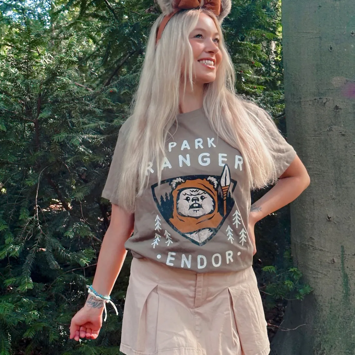 Star Wars - Ewok Park Ranger T-Shirt oliv