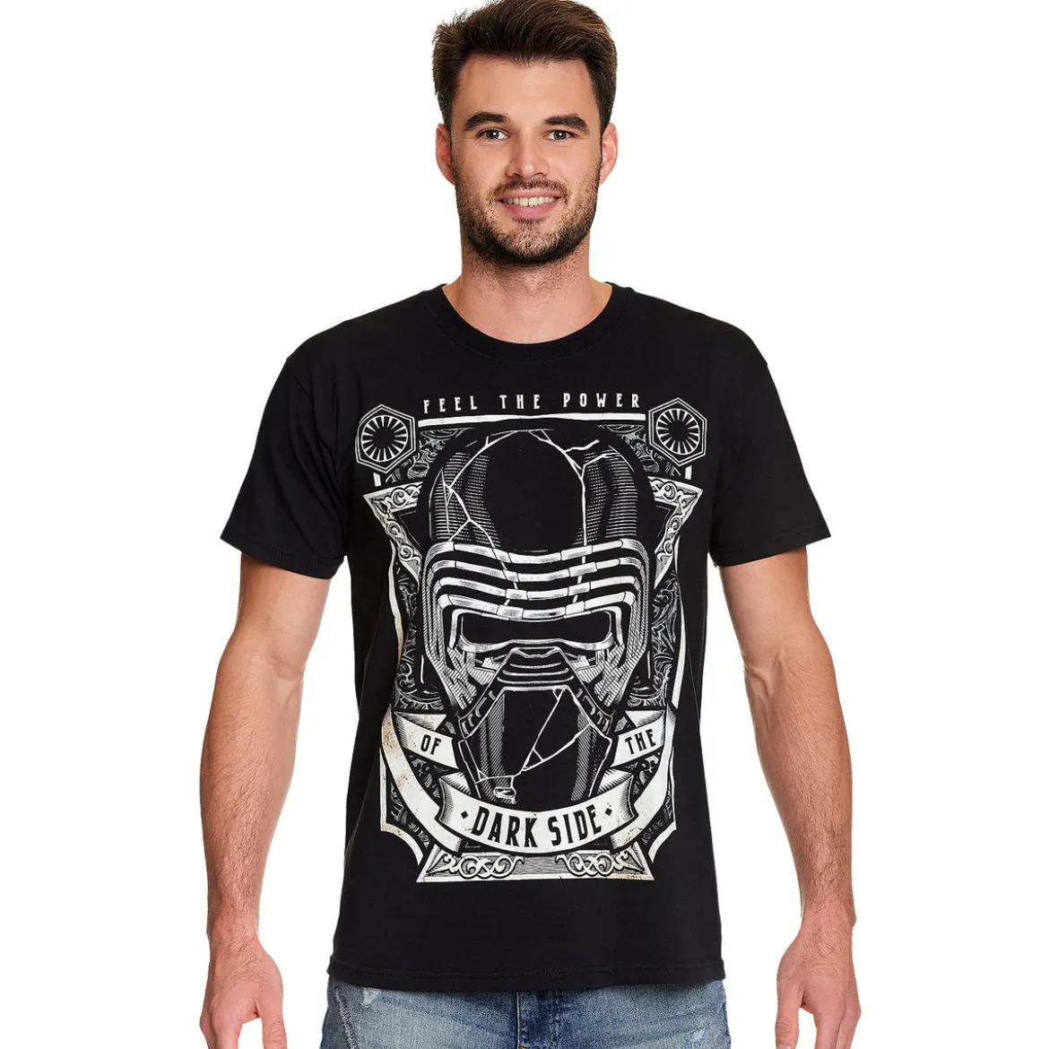 Star Wars - Feel The Power of The Dark Side T-Shirt schwarz