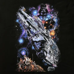 Star Wars - Galaxy Ship Poster T-Shirt schwarz