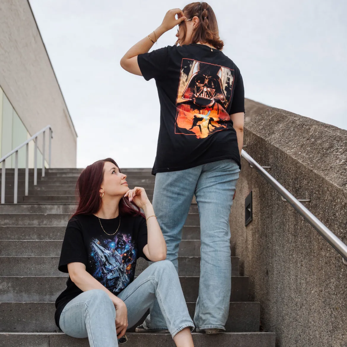 Star Wars - Galaxy Ship Poster T-Shirt schwarz