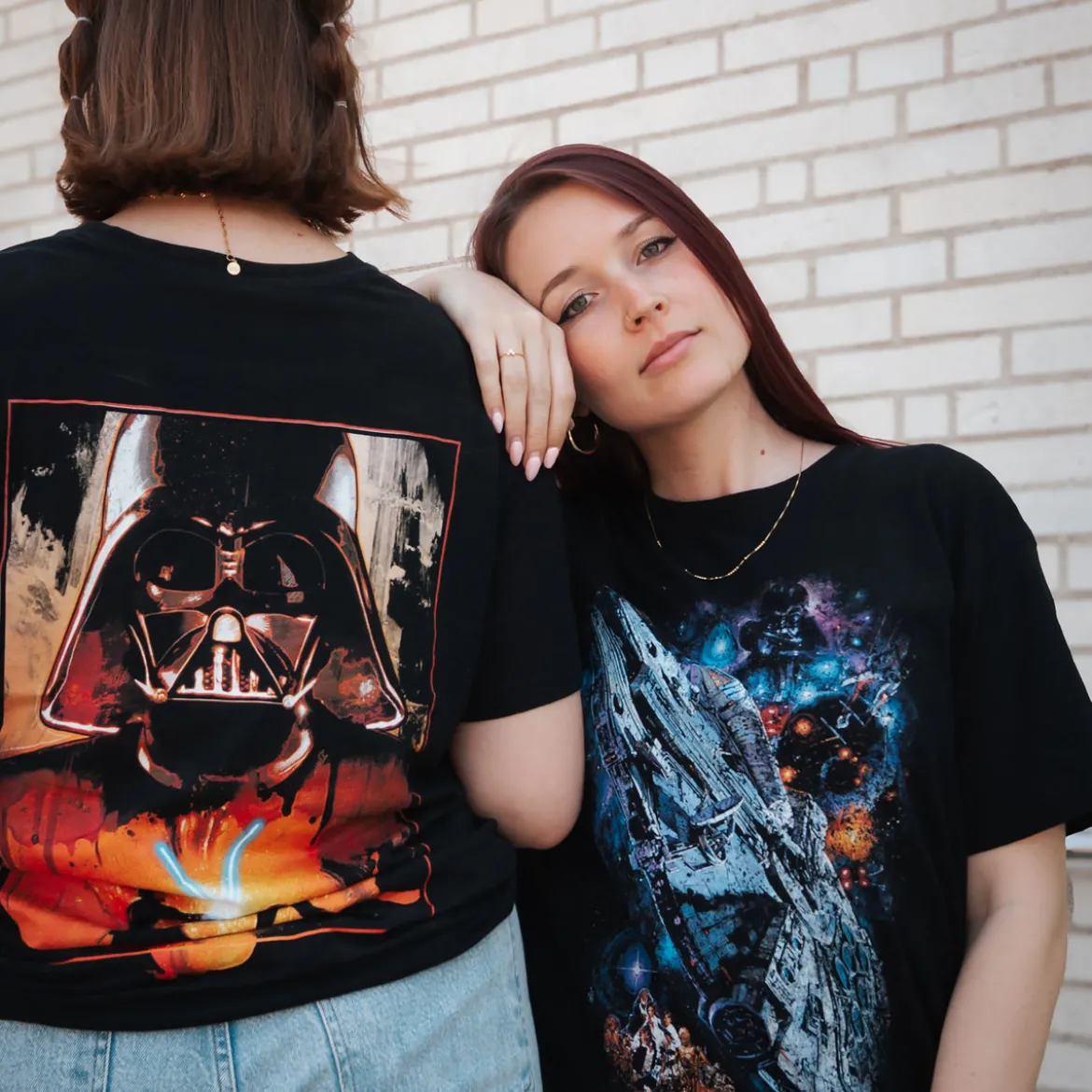 Star Wars - Galaxy Ship Poster T-Shirt schwarz