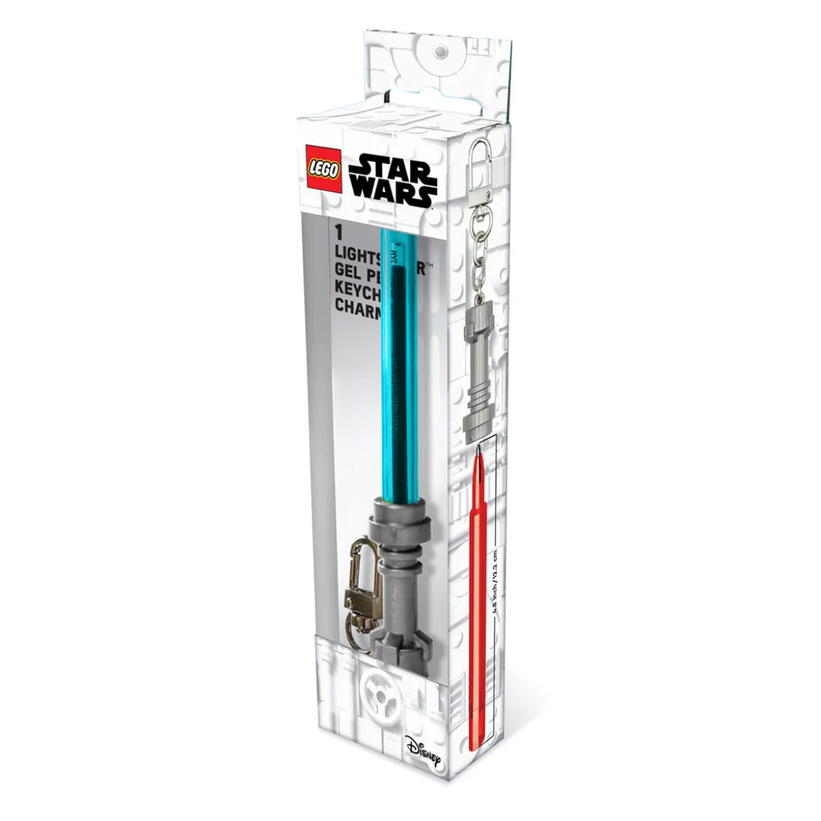 Star Wars - LEGO Lichtschwert Gelstift mit Karabiner blau