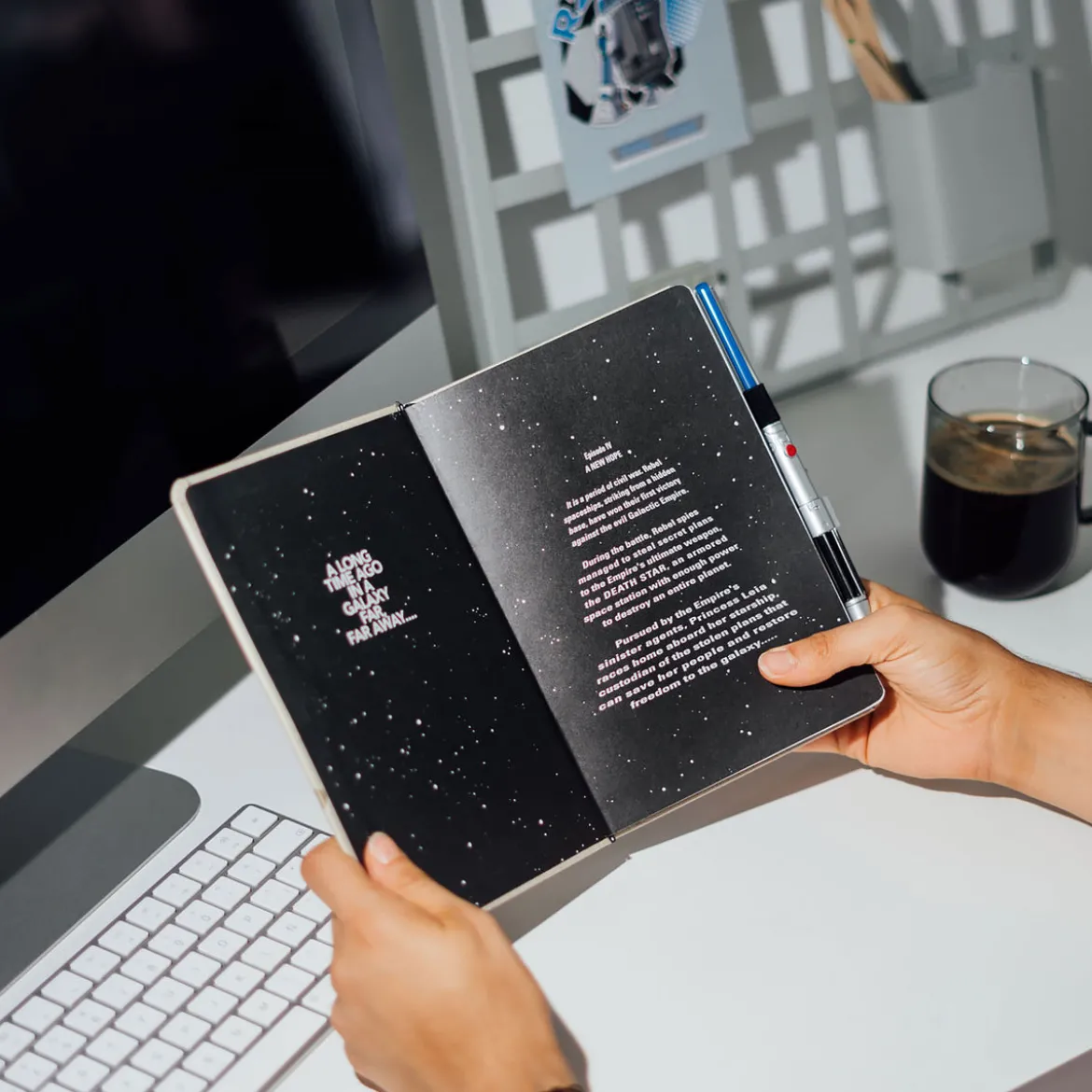Star Wars - Luke Skywalker Notizbuch mit Lichtschwert Stift