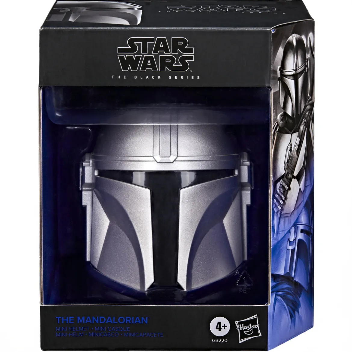 Star Wars - Mandalorian Mini Helm Replik auf Base