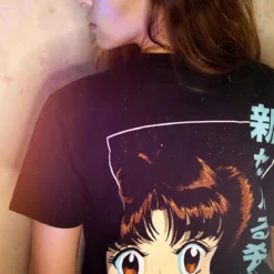 Star Wars - Manga Leia T-Shirt schwarz
