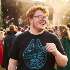 Star Wars - Millennium Falcon T-Shirt schwarz