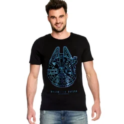 Star Wars - Millennium Falcon T-Shirt schwarz
