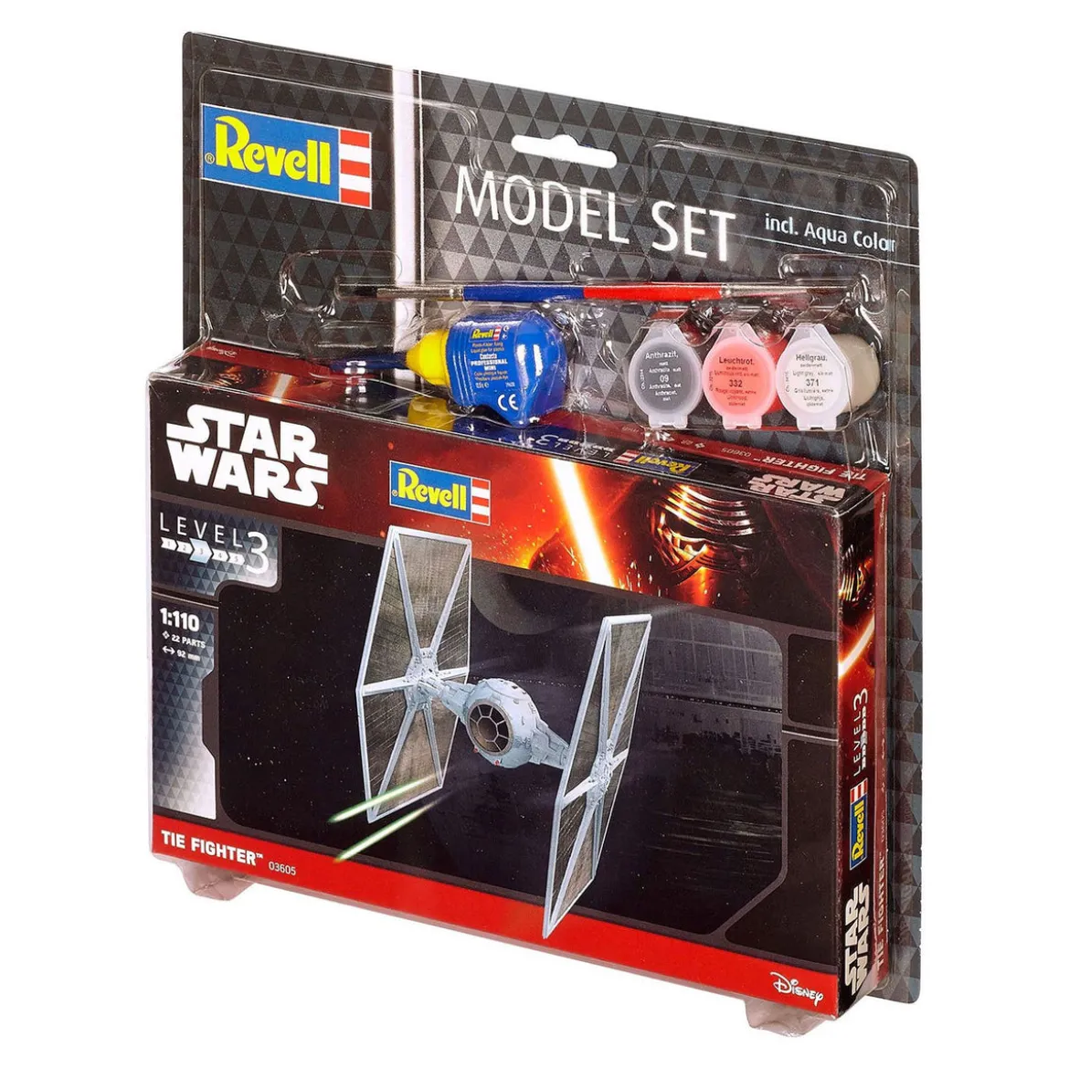 Star Wars Modellbausatz 1/110 Model Set TIE Fighter 9 cm