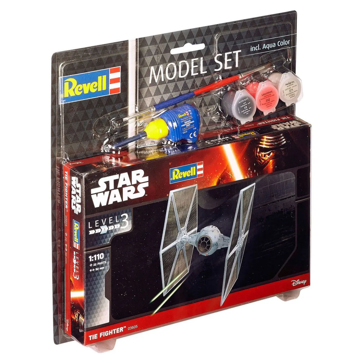 Star Wars Modellbausatz 1/110 Model Set TIE Fighter 9 cm