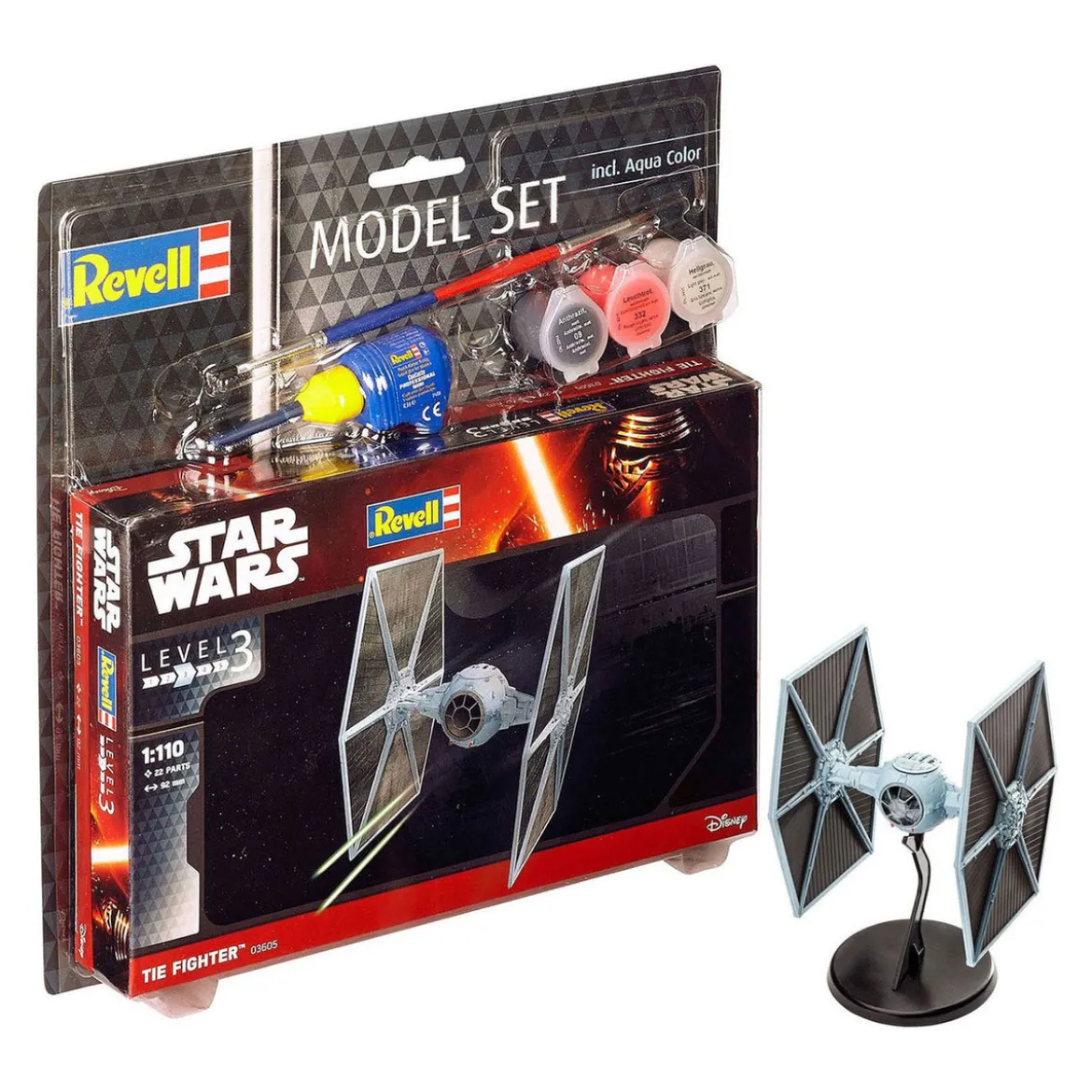 Star Wars Modellbausatz 1/110 Model Set TIE Fighter 9 cm