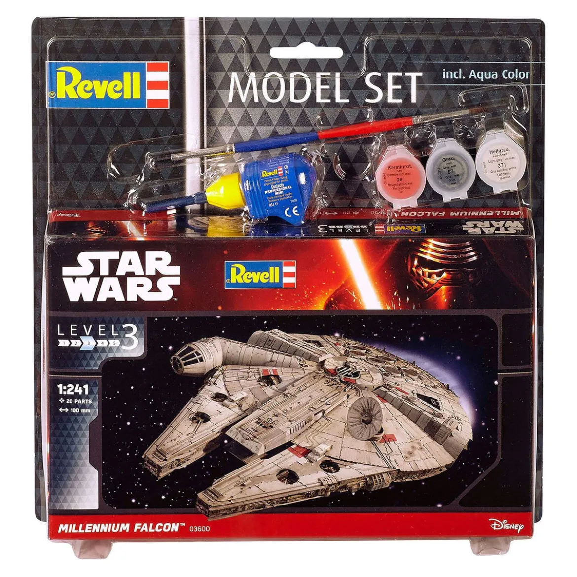 Star Wars Modellbausatz 1/241 Model Set Millennium Falcon
