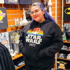 Star Wars of 1977 Retro Hoodie schwarz