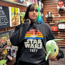 Star Wars of 1977 Retro Hoodie schwarz