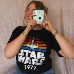 Star Wars of 1977 Retro T-Shirt schwarz