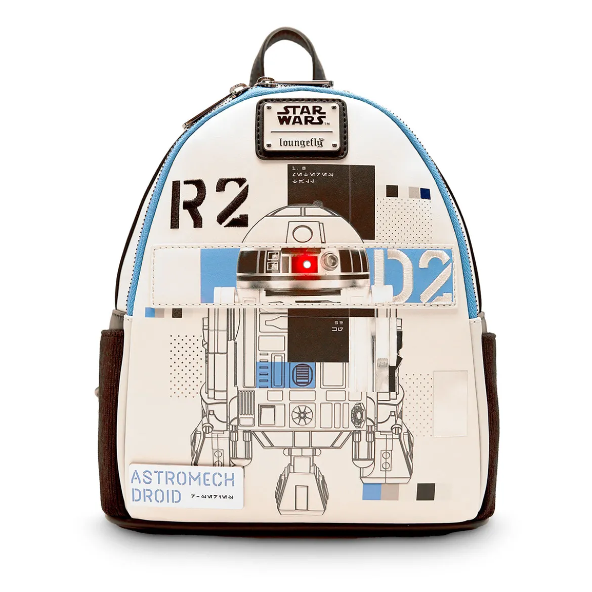 Star Wars - R2-D2 Mini Rucksack mit Licht