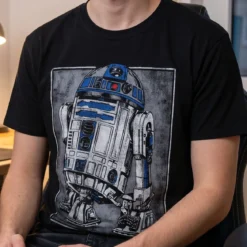 Star Wars - R2D2 Portrait T-Shirt schwarz