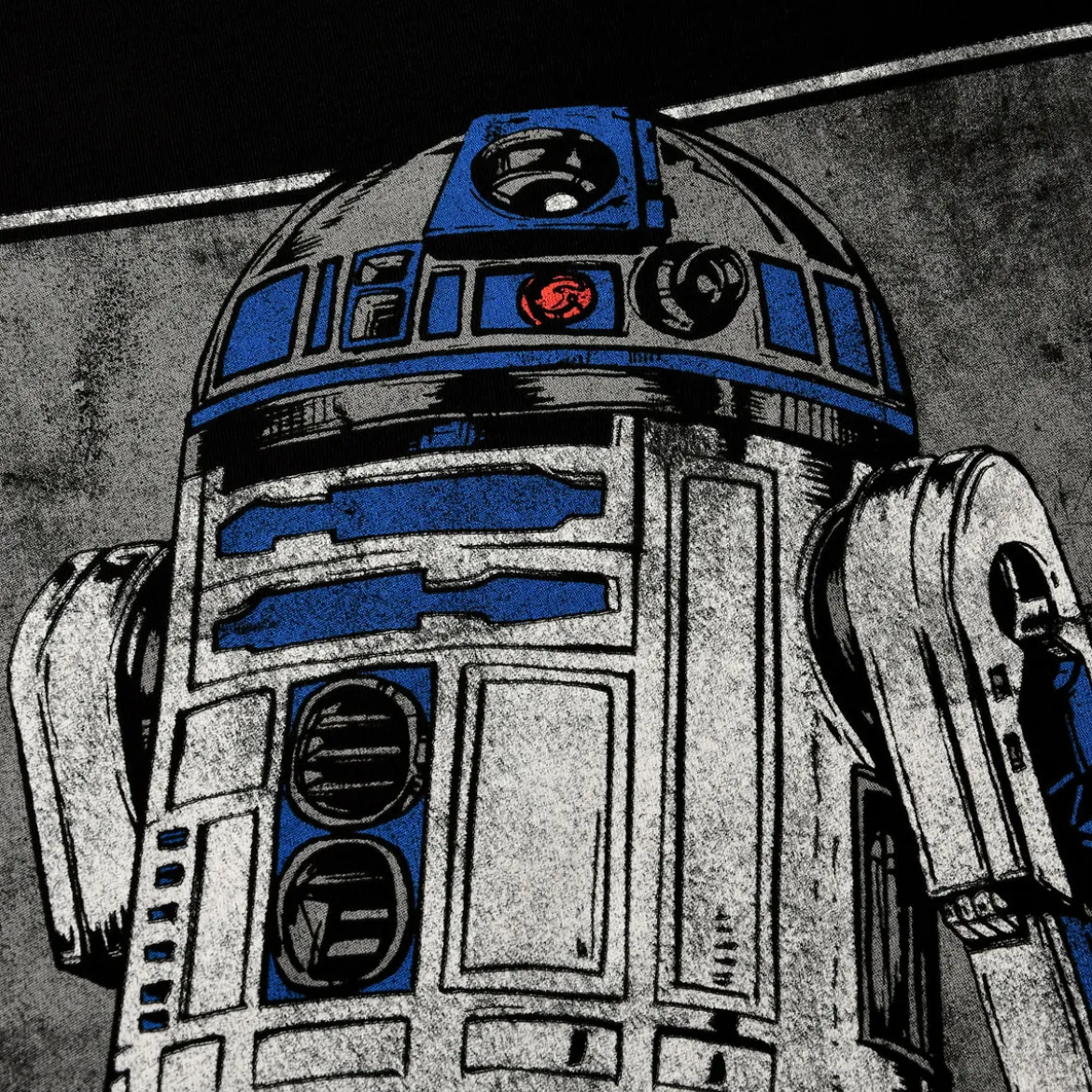 Star Wars - R2D2 Portrait T-Shirt schwarz
