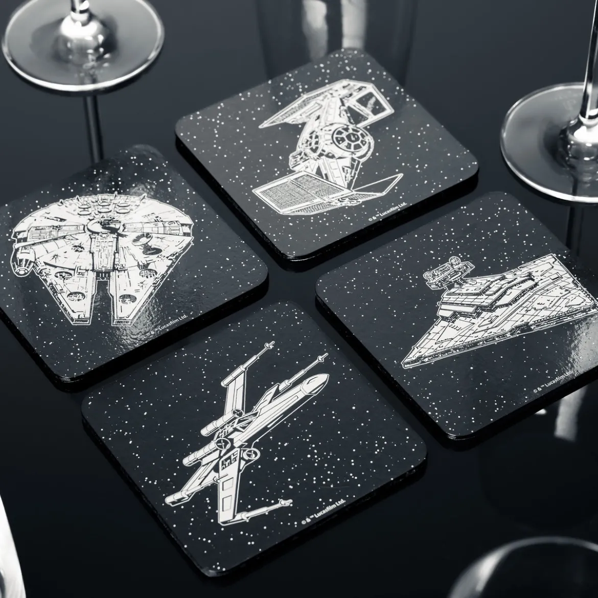 Star Wars - Spaceship Untersetzer Set