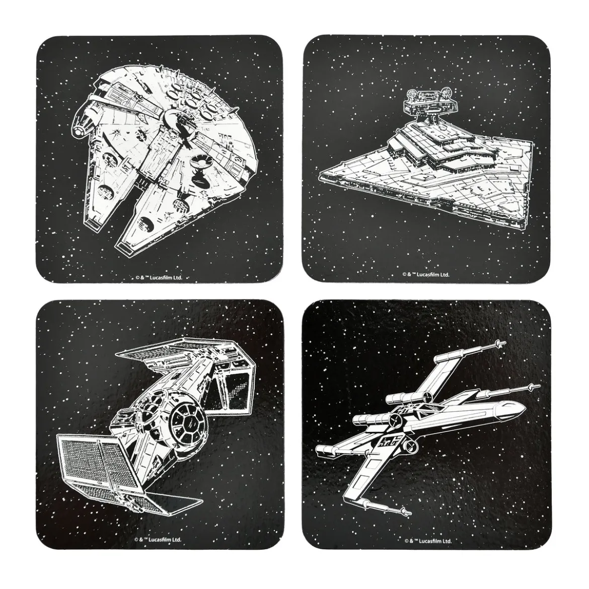 Star Wars - Spaceship Untersetzer Set