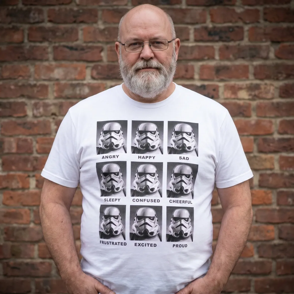 Star Wars - Stormtrooper Multiface T-Shirt weiß