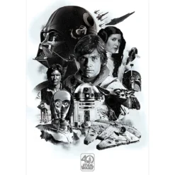 Star Wars - 40th Anniversary Montage Maxi Poster