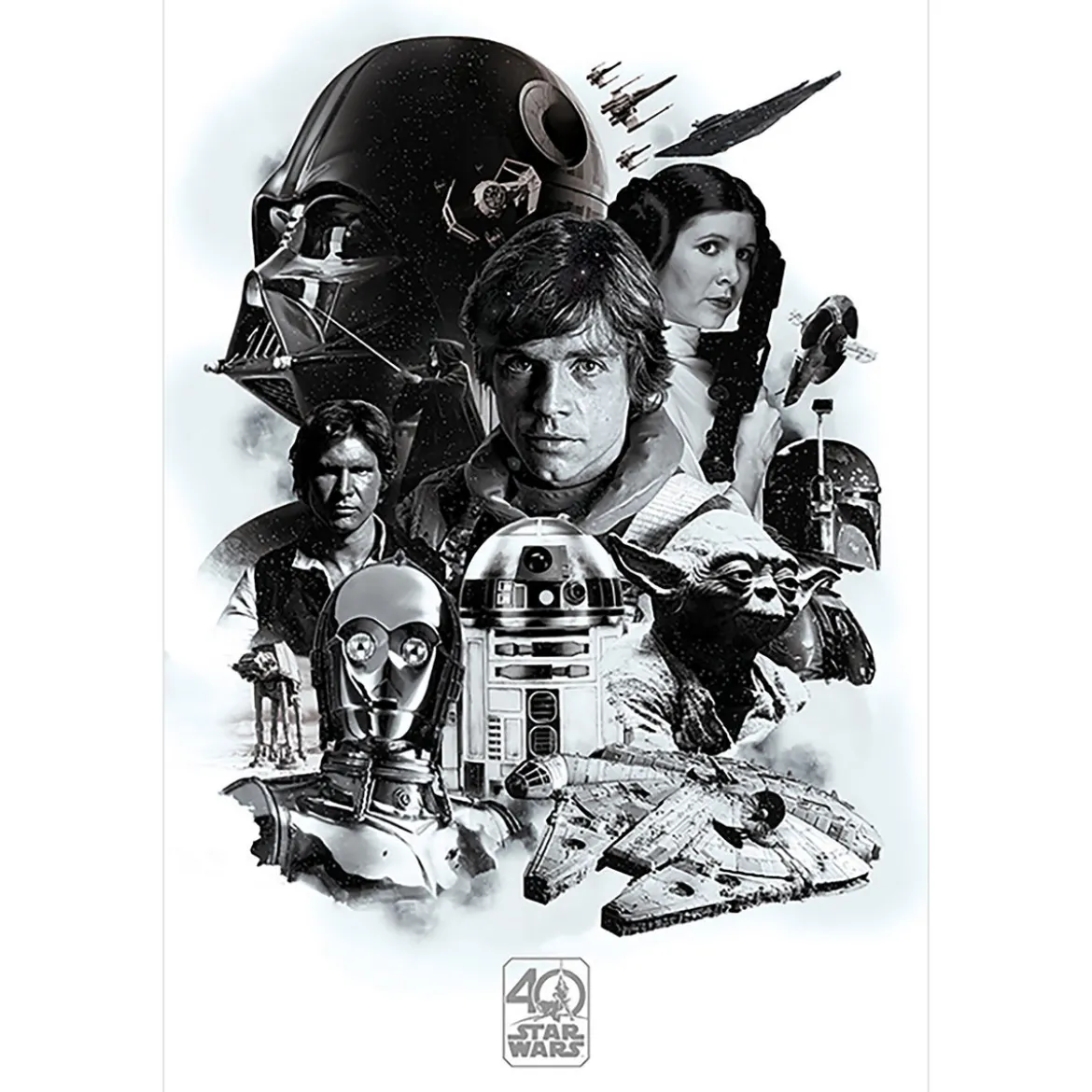 Star Wars - 40th Anniversary Montage Maxi Poster