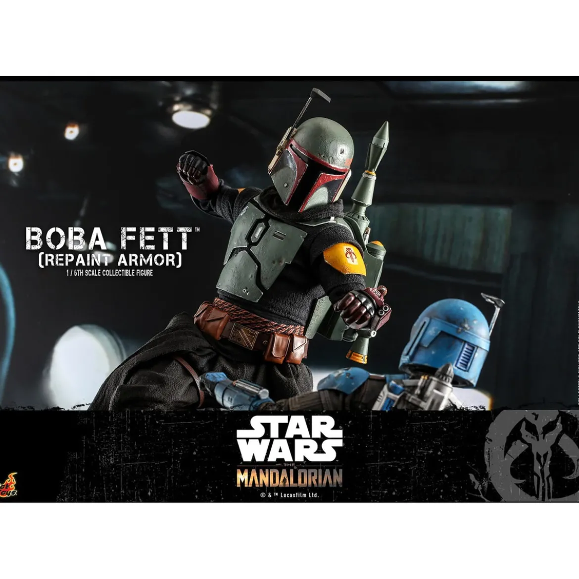 Star Wars: The Mandalorian - Boba Fett Actionfigur 1:6 Repaint Armor Special Edition
