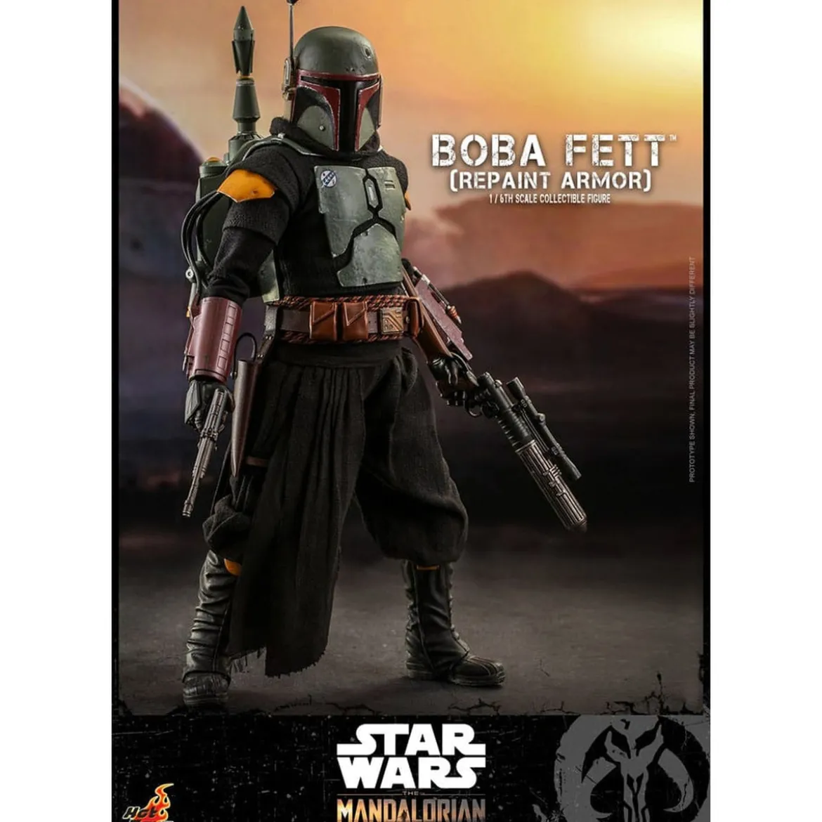 Star Wars: The Mandalorian - Boba Fett Actionfigur 1:6 Repaint Armor Special Edition