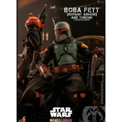 Star Wars: The Mandalorian - Boba Fett Actionfigur 1:6 Repaint Armor and Throne Special Edition