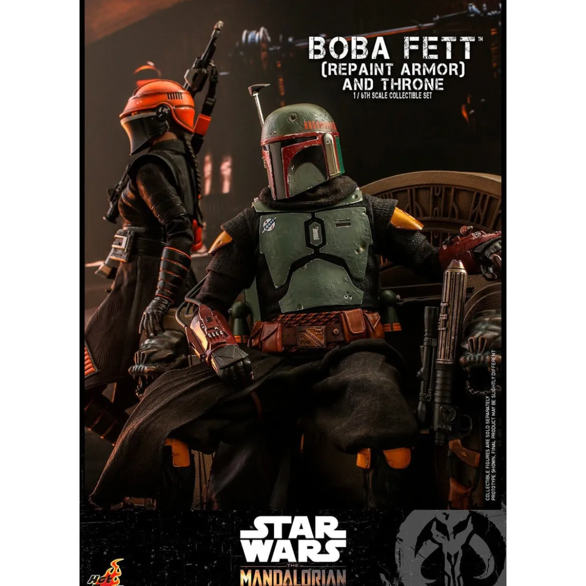 Star Wars: The Mandalorian - Boba Fett Actionfigur 1:6 Repaint Armor and Throne Special Edition