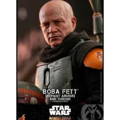 Star Wars: The Mandalorian - Boba Fett Actionfigur 1:6 Repaint Armor and Throne Special Edition