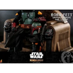 Star Wars: The Mandalorian - Boba Fett Actionfigur 1:6 Repaint Armor and Throne Special Edition