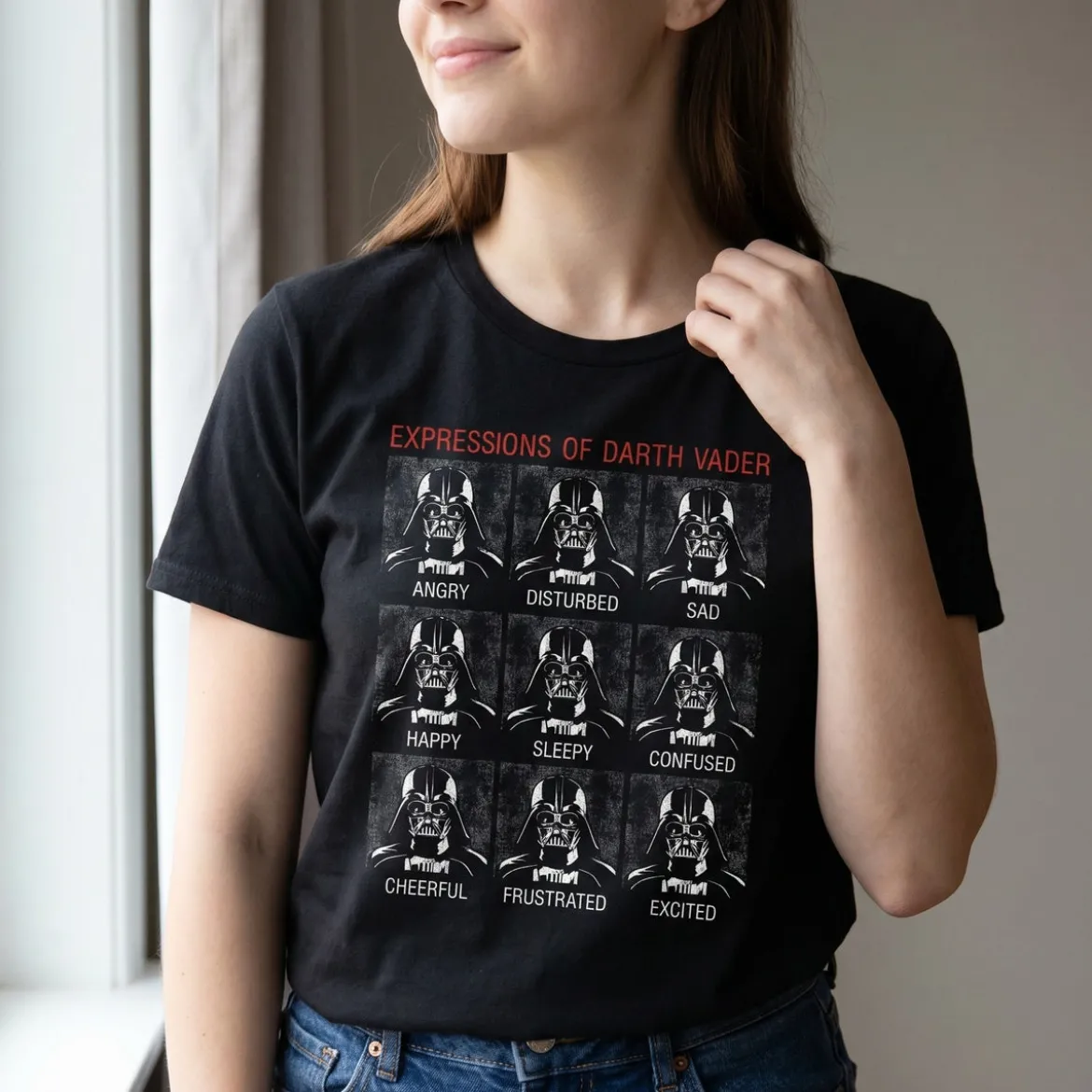 Star Wars - Vader Expressions T-Shirt schwarz