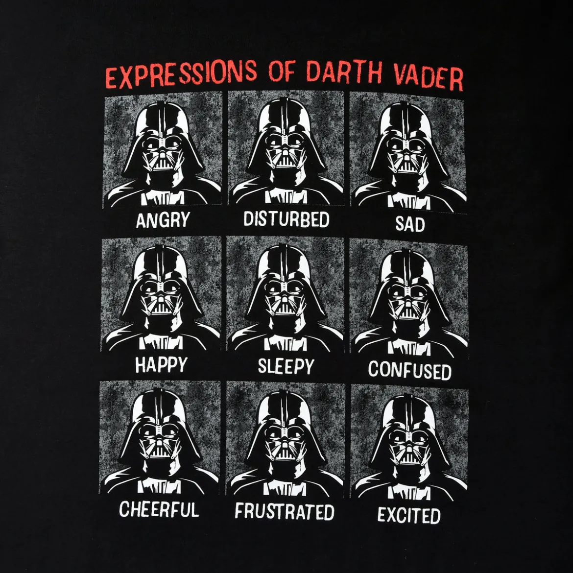 Star Wars - Vader Expressions T-Shirt schwarz