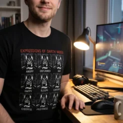 Star Wars - Vader Expressions T-Shirt schwarz